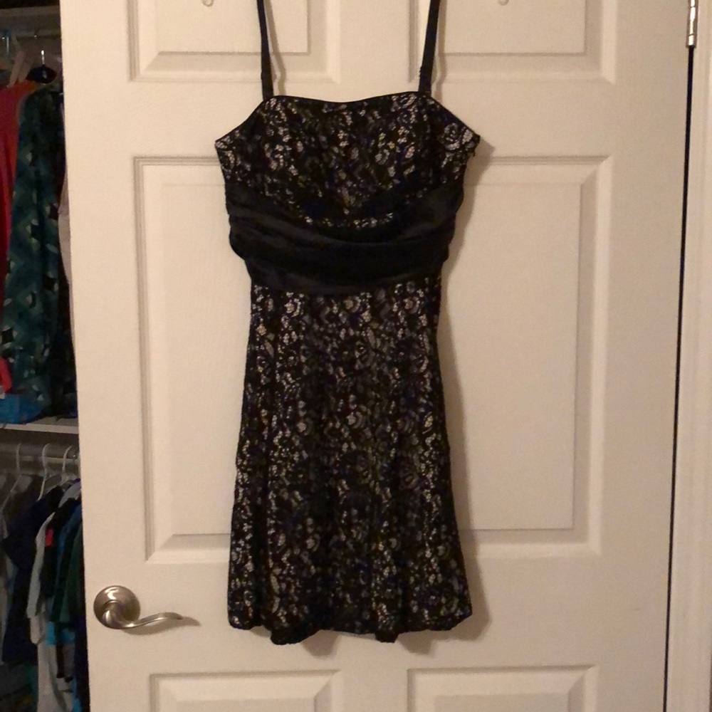 Black lace dress